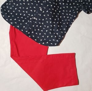 Mens Red pants